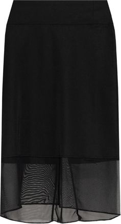 Iro Rok met mesh vlak - Zwart