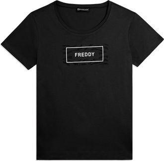 Freddy T-shirt con Logo FREDDY su Grafica Ondulata