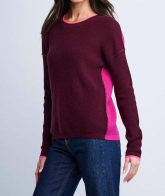 Lisa Todd Around Town Sweater In Colorblock
