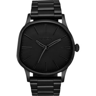 Nixon Sentry Wobble Bracelet Watch, 42mm in All Black /Black at Nordstrom