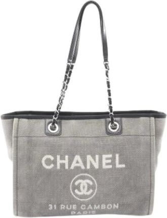 Chanel Bolso Tote Vintage Pre-owned - Pre-owned - Mujer - Gris - ONE SIZE