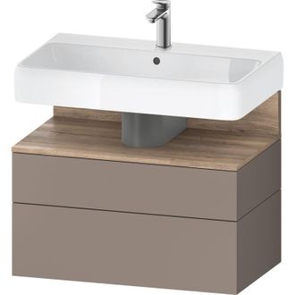 Duravit Duravit - Qatego Mueble Bajo Lavabo, 1 Extra&iacute;ble Y 1 Caj&oacute;n
