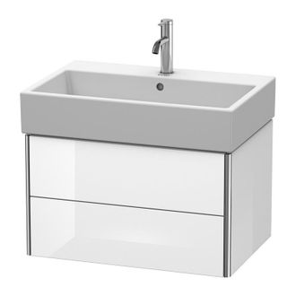 Duravit Duravit Xsquare Mueble De Pared 68,4x 46,0 Cm, 2 Cajones, Para Lavabo Vero Air 235070, Color (frente/cuerpo): Azul Claro Mate - Xs419400909