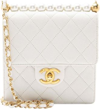 Chanel Chic Pearls Small Vertical Flap Bag (Authentic Pre-Loved)