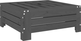 vidaXL Cubierta Para Base De Sombrilla Madera Maciza De Pino Gris Vidaxl