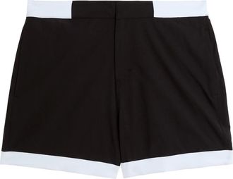 Lyle & Scott Badmode, Heren, Zwart, S, Zwemkleding Contrastzoom Zwemshort