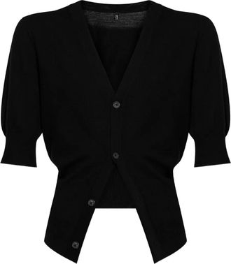 R13 Cardigan con maniche a palloncino - Nero
