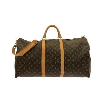 Louis Vuitton Monogram Marron Coated Canvas Boston Bag (Pre-Owned)