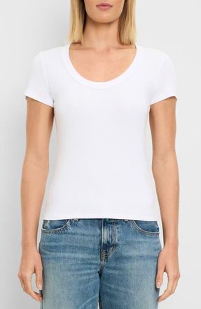 Michael Stars Calla Scoop Neck T-Shirt in White at Nordstrom, Size X-Small