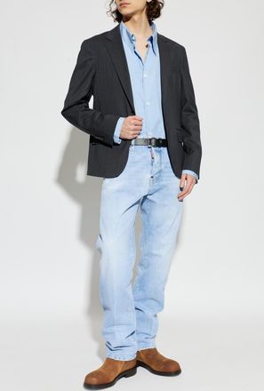 Dsquared2 Blazer With Double Vent, Mens, Grey