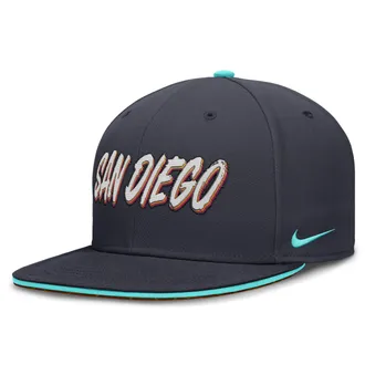 Nike San Diego Padres City Connect True Nike Mens Dri-FIT MLB Fitted Hat in Blue | NB180IABPYP-1JW