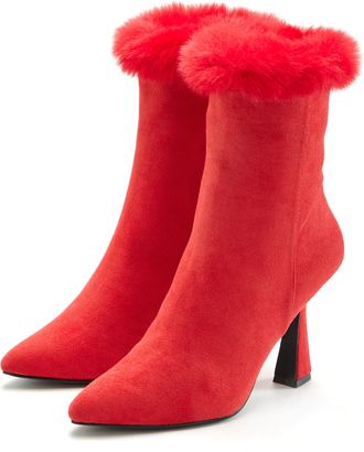 Lascana High-Heel-Stiefelette »Ankleboots mit Reissverschluss,« Spule Absatzschuh