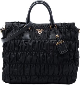 Prada Pre-owned Prada Tessuto Gaufre Satchel Ladies M74609EZITEQEE44