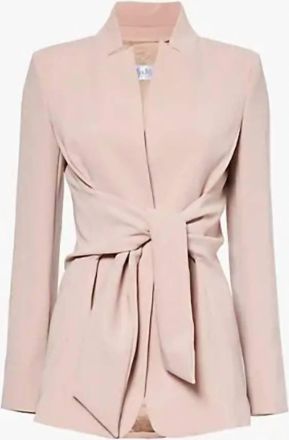 Max Mara Womens Seggio Inverted-Lapel Regular Fit Jacket In Powder