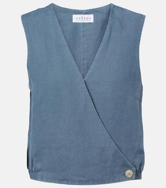Velvet Ollie linen top