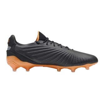 Puma Heren King Ultimate Stevige Grond Voetbalschoenen (Zwart/Oranje)
