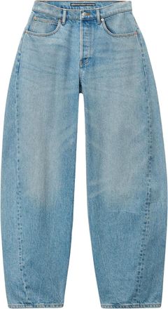 Alexander Wang graphic-print jeans - women - Cotton - 26 - Blue
