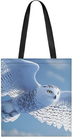 Generic Flight Of The Snowy Snowy Owl Tote Bag for Women Men Shoulder Bags Purses Pouch Handbags