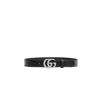 Gucci GG Marmont Belt with Crystals