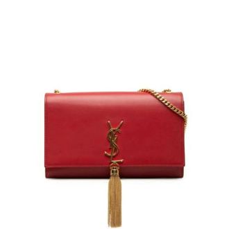 Saint Laurent Pre-owned Cross Body Bags, female, Red, Size: ONE SIZE Pre-owned Shoulder Bag