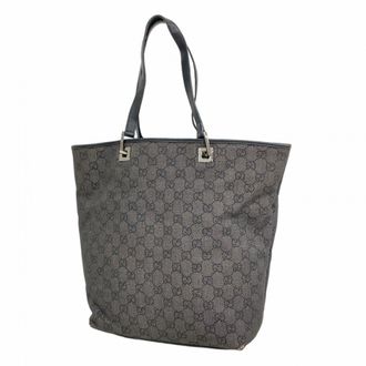 Gucci Black Denim Tote Bag (Pre-Owned)