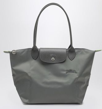Longchamp Graphite-Coloured Le Pliage Green M Bag