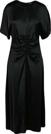 Fabiana Filippi jurk vrouw - Dames - Casual kleedjes - Zwart - XL - Wol - Kleedjes