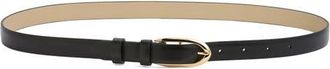Givenchy Round Buckle Leather Belt in Black at Nordstrom, Size 105