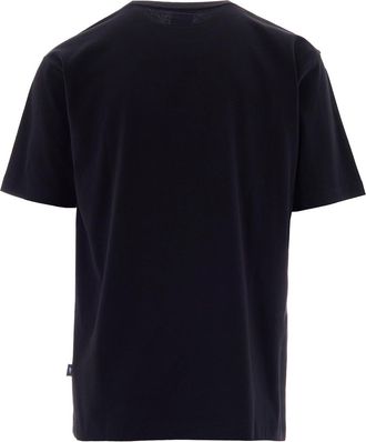 New Balance Mens T-Shirt Athletics Black Cotton T-Shirts And Polos