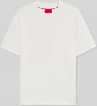 HUGO BOSS Relaxed Fit T-Shirt aus reiner Baumwolle Modell DAPOLINO in Offwhite, Größe XXL