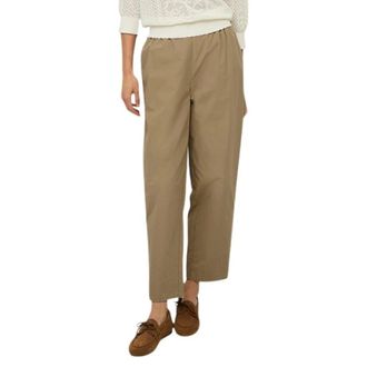 Yerse Yerse, Dames, Broeken, Beige, Maat: XS Katoen