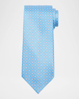 Stefano Ricci Men & apos;s Micro-Floral Silk Tie