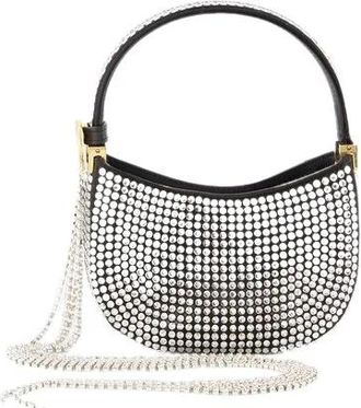 Magda Butrym Micro Vesna Hobo Bag - Dames - Handtassen - Zwart - ONE Size - Leer - Tassen