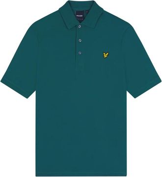 Lyle & Scott Effen Piqu&eacute; Polo - Heren - Polos - Groen - S - Katoen - Tops