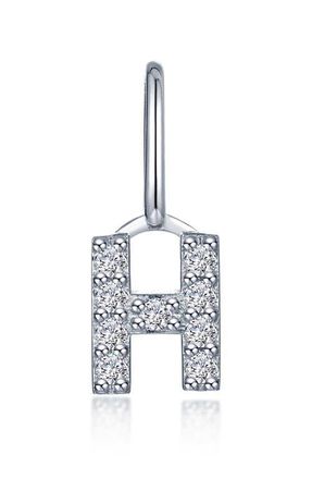 Lafonn Letter Charm Pendant in Silver H at Nordstrom