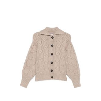 Brunello Cucinelli Beige Knitted Sweater