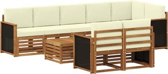 vidaXL Set Divani Legno Di Acacia Massello Vidaxl