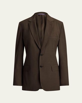 Ralph Lauren Collection Tropical Wool Single-Breasted Blazer