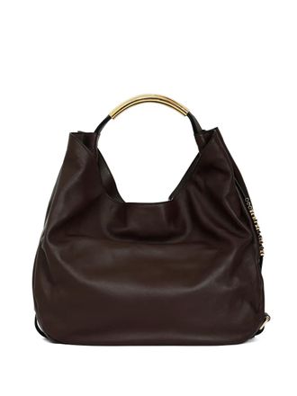 Moschino Handle Me logo shoulder bag - Brown