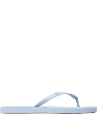 Tory Burch Kira flip flops - women - Thermoplastic Polyurethane (TPU)/Thermoplastic Polyurethane (TPU)/Polyethylene vinyl acetate (PEVA) - 10 - Blue