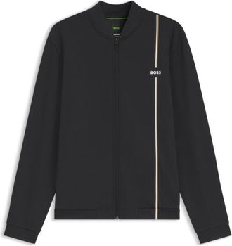 BOSS Active zip-up sweatshirt with moisture management