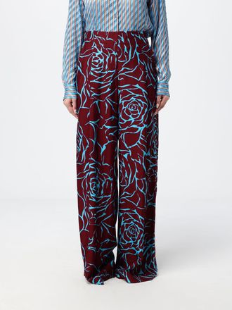 Dries Van Noten Pants Woman color Burgundy