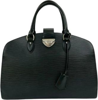 Louis Vuitton Pre-owned Handbags, female, Black, Size: ONE SIZE Pre-owned Pont Neuf Epi Leather Handbag