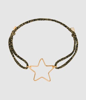 Atelier Paulin Bracelet Cordon Lurex Stardust Mini Étoile Gold Filled