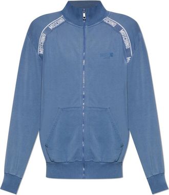 Moschino Logo Sweatshirt - Heren - Vesten met rits - Blauw - S - Hoodies & sweatvesten