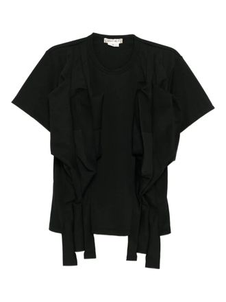 Comme Des Gar&ccedil;ons layered-design top - women - Polyester - S - Black
