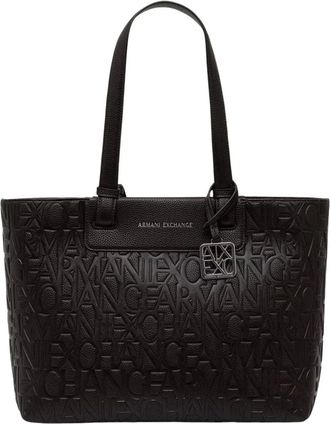 A|X Armani Exchange Shopper Tote - - Bags - Donna - Marrone - ONE SIZE