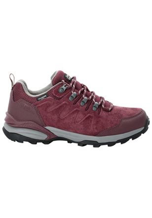 Jack Wolfskin Hikingschuh JACK WOLFSKIN REFUGIO TEXAPORE LOW W, Damen, Gr. UK 4,5 - EU 37,5, Normalschaft, braun (schwarz, maroon), Main Material Second Material 10