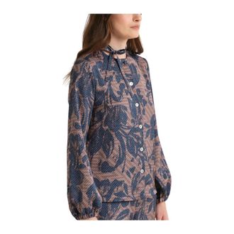 Maliparmi Maliparmi, Overhemden, Dames, Veelkleurig, XL, Polyester, Sweet Foliage Shirt