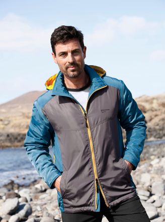 Catamaran Outdoorjacke CATAMARAN, Herren, Gr. 48, blau (topas), 100% Polyester, Wattierung:100% Polyester, gemustert, mehrfarbig, unifarben, Jacken Outdoorjacke